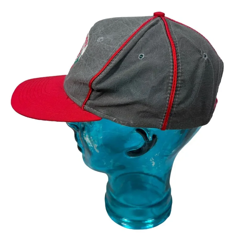 Vintage The Game Cincinnati Reds Snapback Hat‎ Baseball Cap OS Gray Red 90s